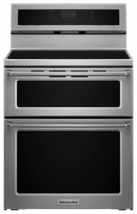 KitchenAid - 6.7 Cu. Ft. Self-Cleaning Freestanding Double Oven Electric Induction Convection Range